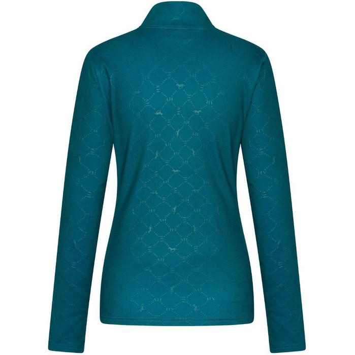 2022 HV Polo Womens Welmoed Luxury Long Sleeve Top 403093454 - Deep Sea Blue